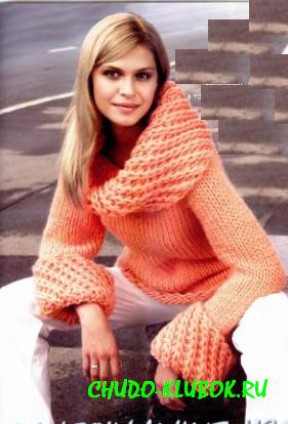 Схема вязания свитера из толстой пряжи
