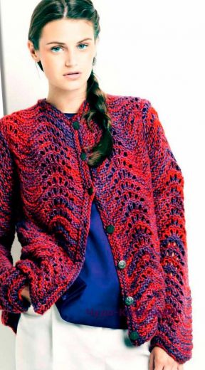 731 Жакет меланжевый